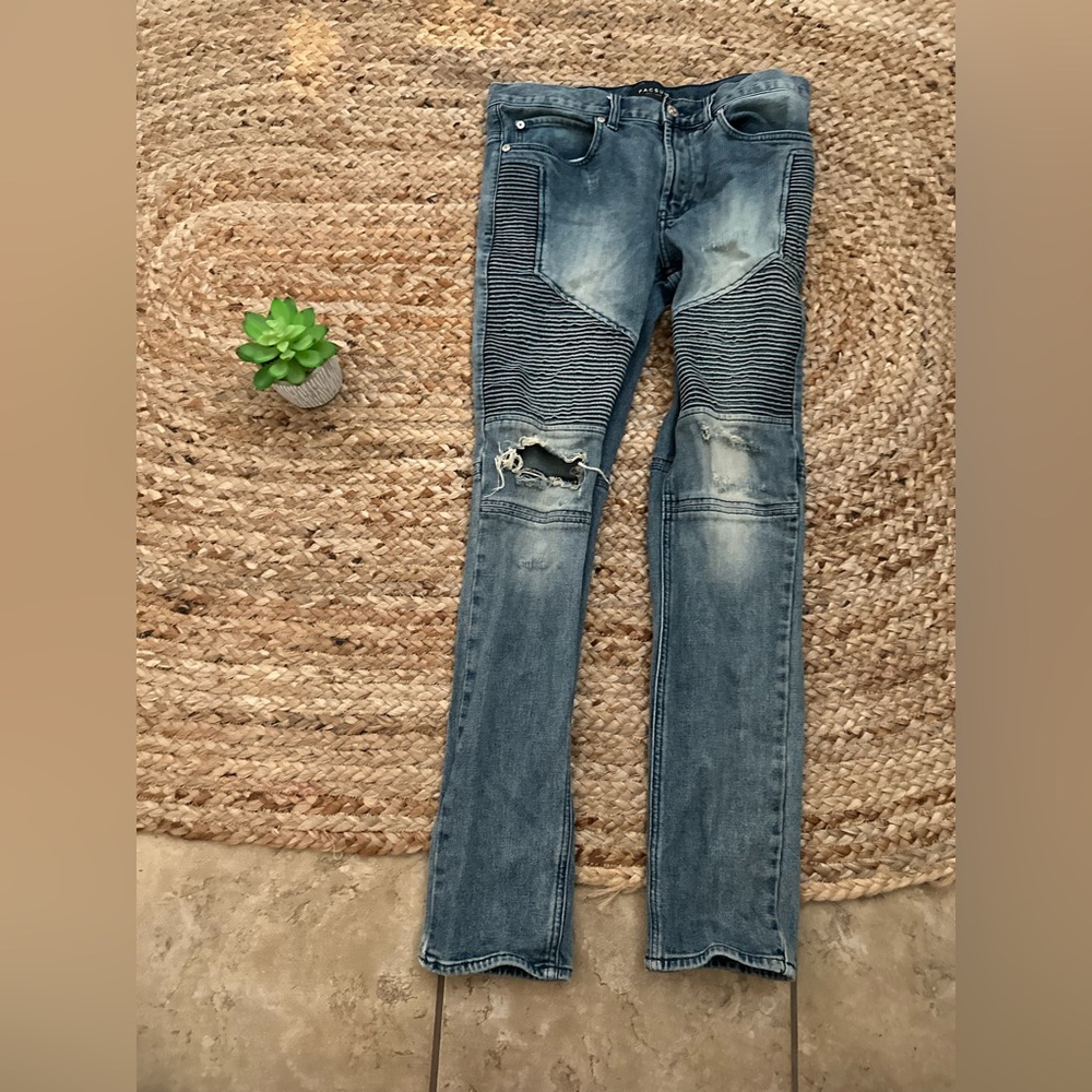 MENS STACKED SKINNY JEANS